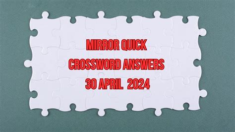 sweetener mirror quick crossword.